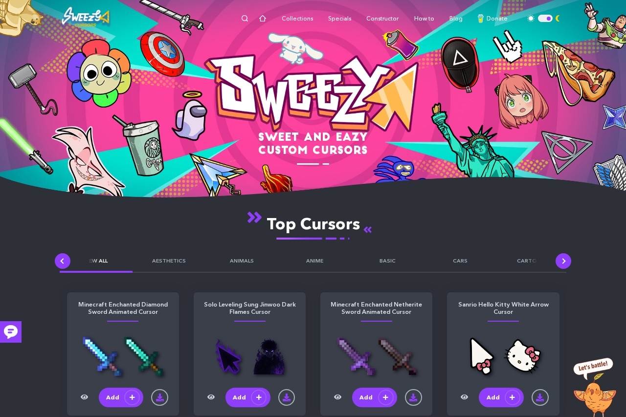 Sweezy Cursors