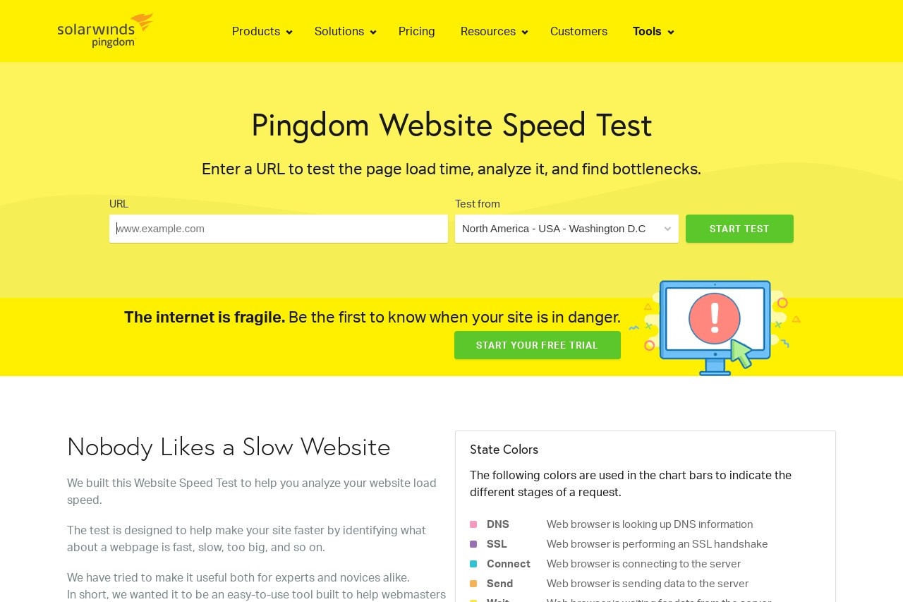 Pingdom Tools